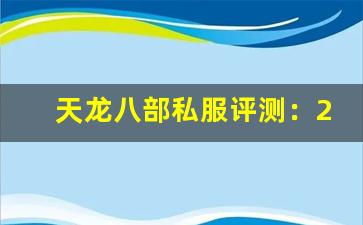 天龙八部私服评测：2025 年最稳定私服推荐，哪个最值得玩？